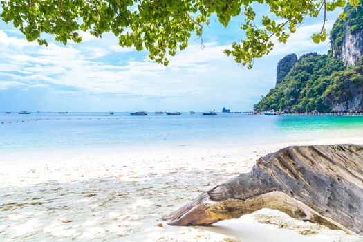 The beautiful beach and blue sky in Similan islands, Thailand.