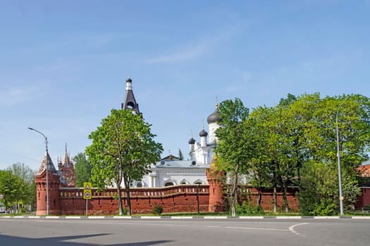 Yegoryevsk, Moscow region, Russia - 19 May , 2021, Holy Trinity Mariinsky Monastery in Yegoryevsk