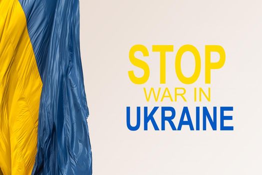stop war in Ukraine banner illustration