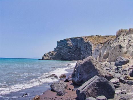 Beautiful Santorini island, great beach