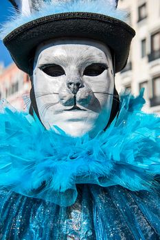 VENICE, ITALY - Febrary 20 2020: The masks of the Venice carnival 2020