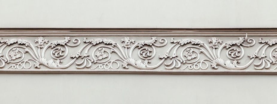 Wall floral ornament in art nouveau style