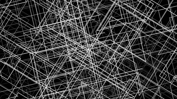 Abstract wire. Computer generated 3d render
