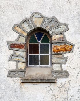Window of an old house, architecture detail