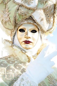 VENICE, ITALY - Febrary 20 2020: The masks of the Venice carnival 2020