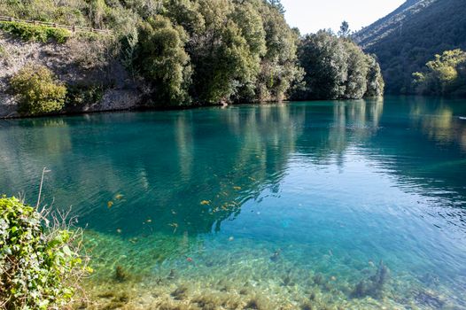 stifone particular place for the blue water in the valleys of narni tourist place