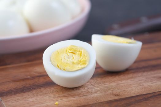 close up of bowel egg in a bowl on table ,