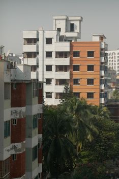 residential buildings in dhaka in bangladesh .