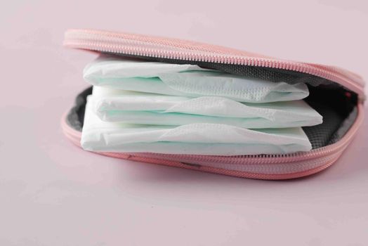 close up of sanitary pad on a table .