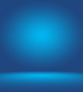 Abstract Smooth blue with Black vignette Studio well use as background,business report,digital,website template