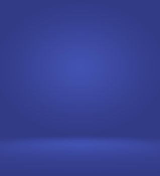 Abstract Smooth blue with Black vignette Studio well use as background,business report,digital,website template