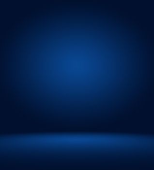 Abstract Smooth blue with Black vignette Studio well use as background,business report,digital,website template