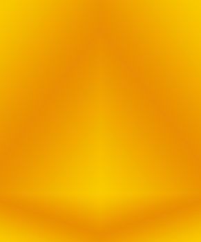 Abstract Luxury Gold yellow gradient studio wall, well use as background,layout,banner and product presentation