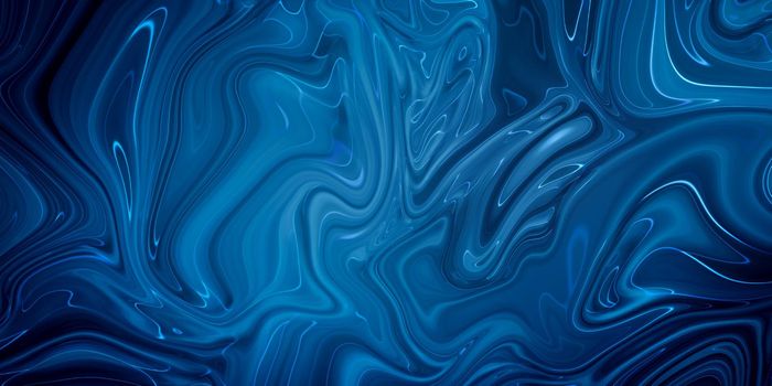 Marbled blue abstract background. Liquid marble pattern