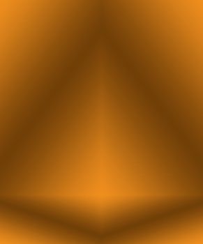 Abstract Luxury Gold yellow gradient studio wall, well use as background,layout,banner and product presentation