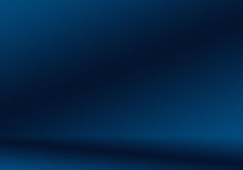 Gradient Blue abstract background. Smooth Dark blue with Black vignette Studio.