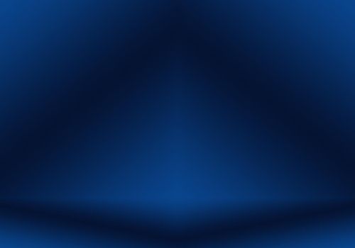 Gradient Blue abstract background. Smooth Dark blue with Black vignette Studio.