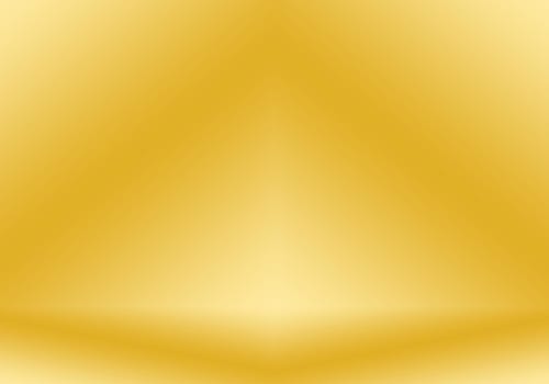 Abstract Luxury Gold yellow gradient studio wall, well use as background,layout,banner and product presentation