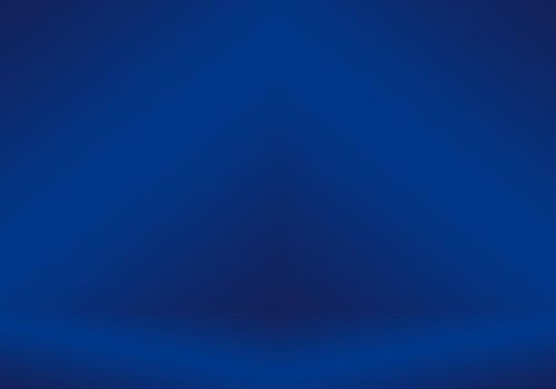 Gradient Blue abstract background. Smooth Dark blue with Black vignette Studio.