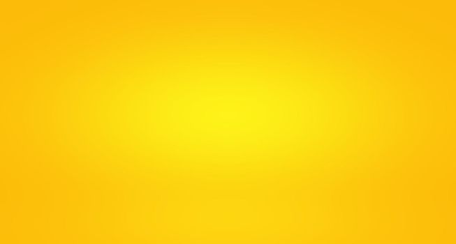 Abstract solid of shining yellow gradient studio wall room background