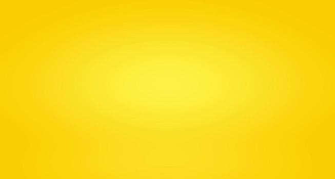 Abstract solid of shining yellow gradient studio wall room background