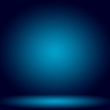 Abstract Luxury gradient Blue background. Smooth Dark blue with Black vignette Studio Banner