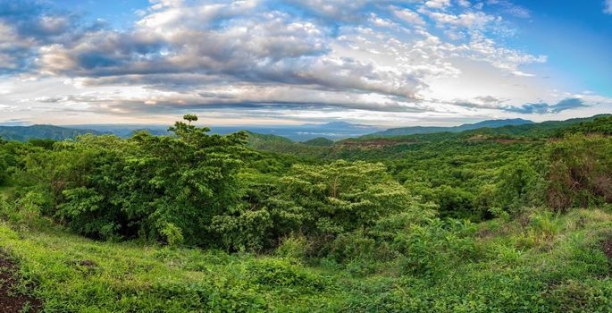 View of very beautiful landscape in Mago National Park, Omo Valley, region Southern Nations, Africa nature and wilderness