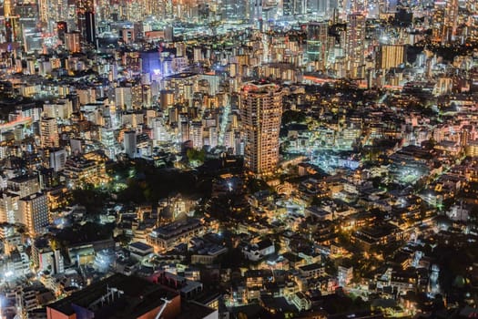 Night view of Tokyo central Tokyo. Shooting Location: Tokyo metropolitan area