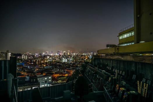 Night view of Yokohama Minato Mirai (from Yokohama-shi Hodogaya Ward). Shooting Location: Yokohama-city kanagawa prefecture