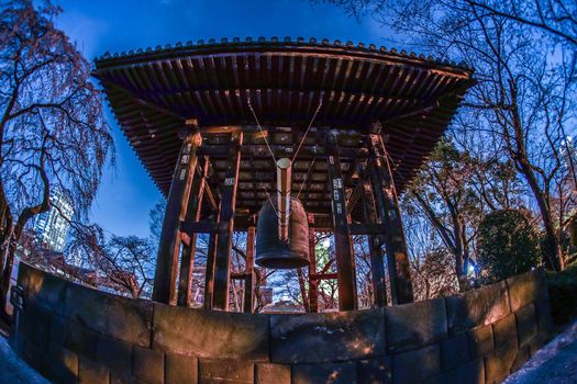 Image of bell of the night. Shooting Location: Tokyo metropolitan area