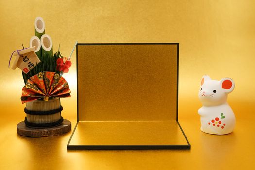 Money year calendar material (New Years card and New Year material). Shooting Location: Yokohama-city kanagawa prefecture