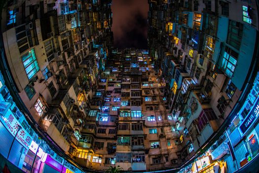 Hong Kongs apartment house, high-rise apartment (Quarry Bay). Shooting Location: Hong Kong Special Administrative Region