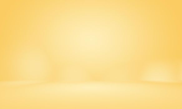 Abstract Luxury Gold yellow gradient studio wall, well use as background,layout,banner and product presentation