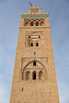 Kutubiyya Mosque in Marrakesh City in Morocco