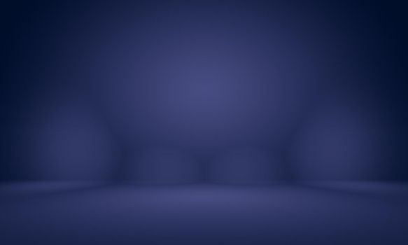 Abstract Smooth Dark blue with Black vignette Studio well use as background,business report,digital,website template,backdrop