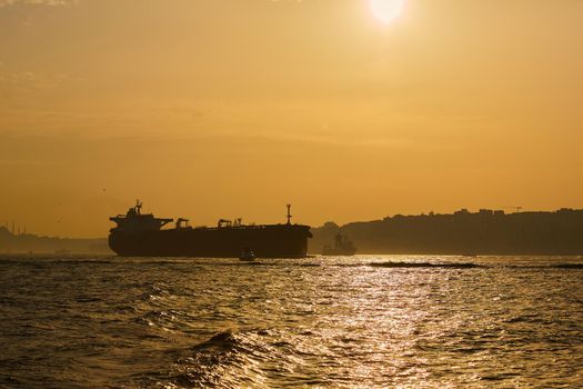 Logistics and transportation of International Container Cargo ship. Freight Transportation, Shipping