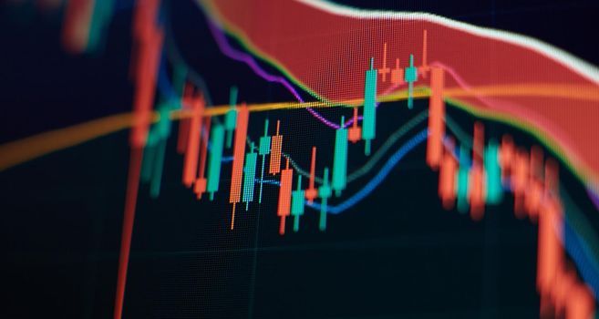 Businessman hand working on analyzing investment charts for Gold market, Forex market and Trading market.