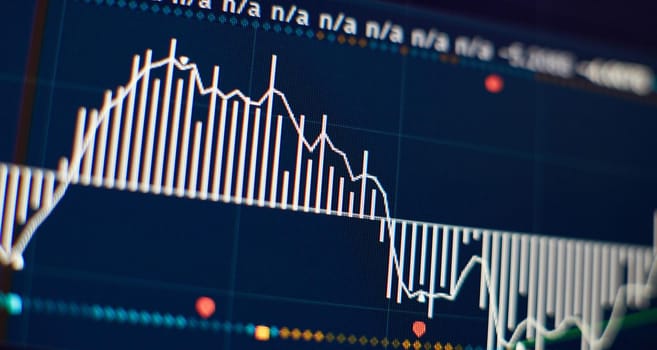 Stock or business market analysis concept. Business financial or stock market background.