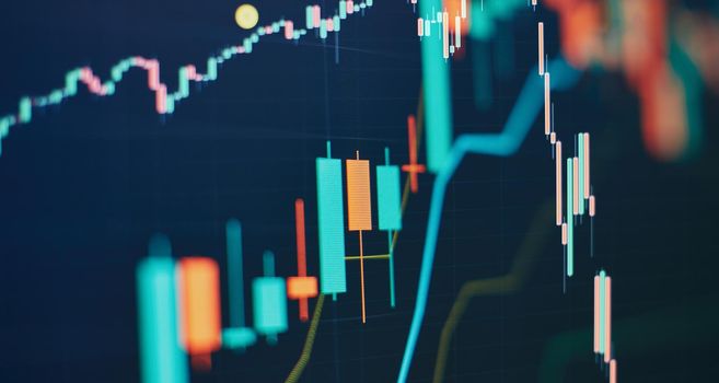 Financial accounting of profit summary graphs analysis.