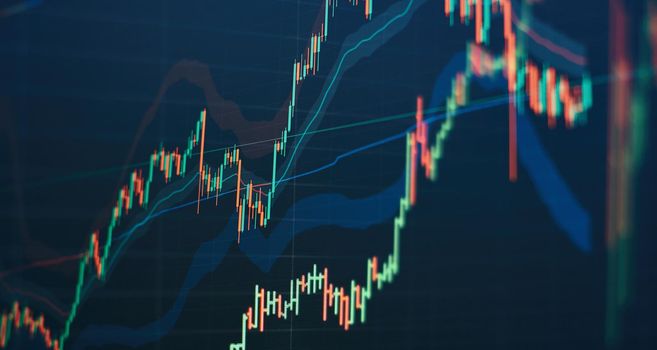 financial graph on technology abstract background represent financial crisis,financial meltdown