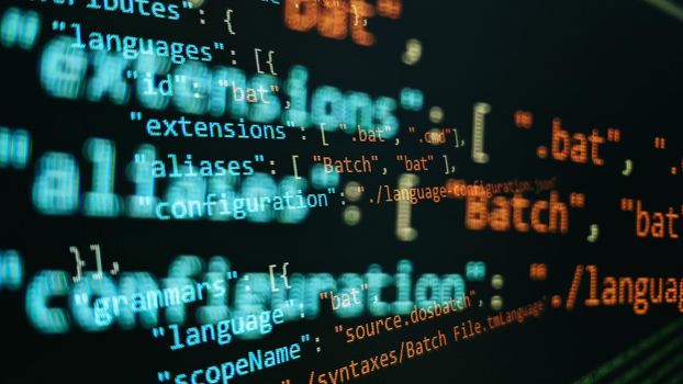 web developing programming language for website coding. mixed media background