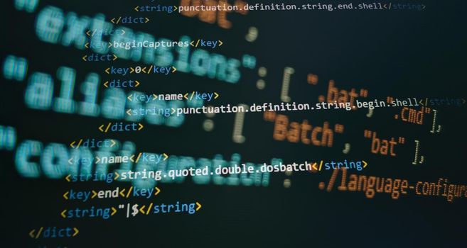 Programming source code HTML for Website development. Server logs analysis.