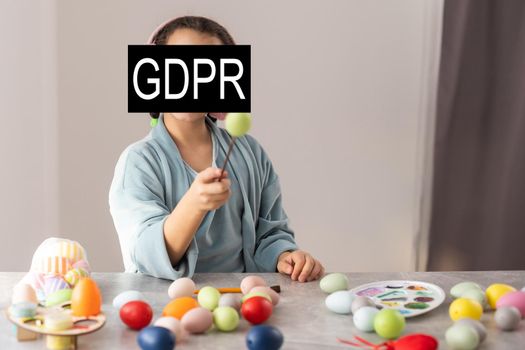 General data protection regulation GDPR concept. people.