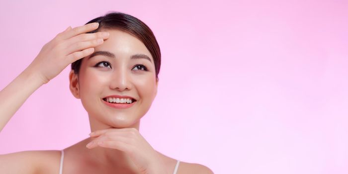Asia beauty woman healthy skin