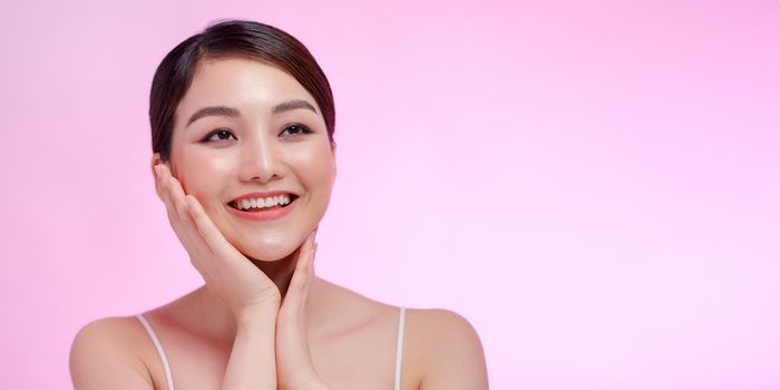 Asia beauty woman healthy skin