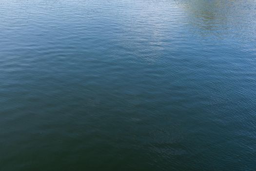 Water surface, river background, blue background.