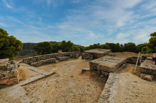 The ancient temple of Athena Aphaia in the Greek island of Aegina.