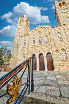 Orthodox church in Aegina island of Greece