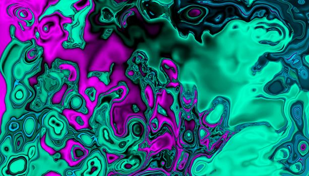 Abstract multicolored glowing liquid background. Design, art