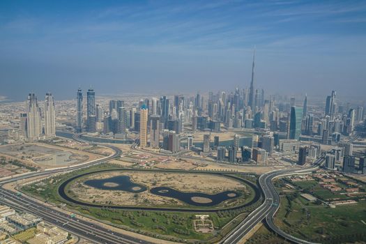 City landscape of Dubai (United Arab Emirates). Shooting Location: Dubai